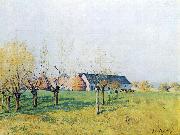 Alfred Sisley Bauernhof zum Hollenkaff oil